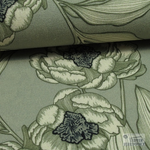 [EDI-0202373] Jersey Winterflowers Lindegroen