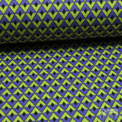 [QT-Q22607-470] Jersey Jacquard Grafic Purple/Lime