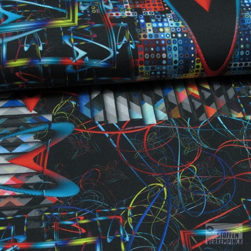 [ST-22031-20] Jersey Digital Pop Art Black