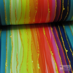 [JO-4468] Polyester Jersey Print Special Rainbow Stripe