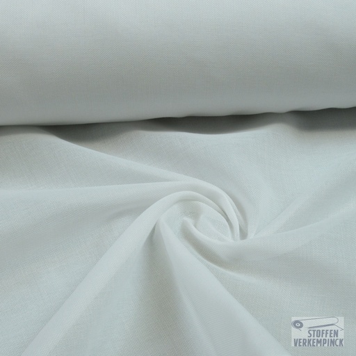 [BD-NZANZ-C60] Batist gordijnstof 'Zanzibar' kleur off white