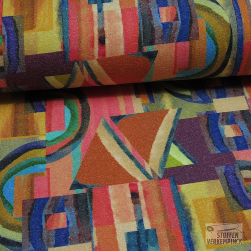 [KI-20110-440] Visco Jersey Digital Gouache Oranje