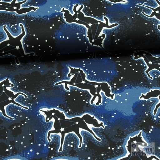 [QT-K23063-690] Jersey Glow in the Dark Unicorn Blauw