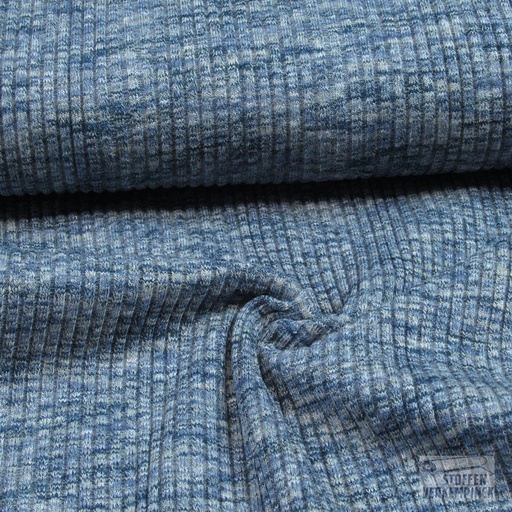 [QT-K47016-980] Boordstof Rib Bamboo Navy