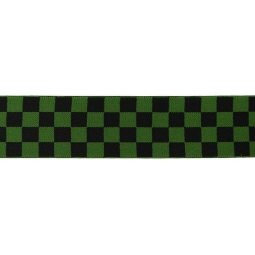 [kv-45361] Elastiek 40mm geblokt - kaki