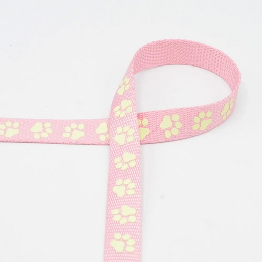 [QT-XWB0017-110-020] Band 20mm Glow in Dark - Roze