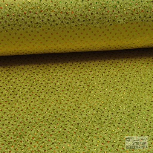 [HE-201080-5011] Folienjersey pailletjes Geel