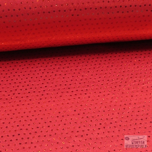 [HE-201080-5019] Folienjersey pailletjes Rood