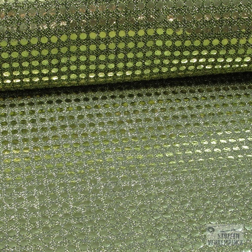 [MC-LENTEJUELA G-3007] Paillettenstof Goud/Zwart