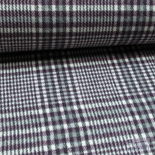 [BEW-1037-2] Flanel Katoen Ruit Violet