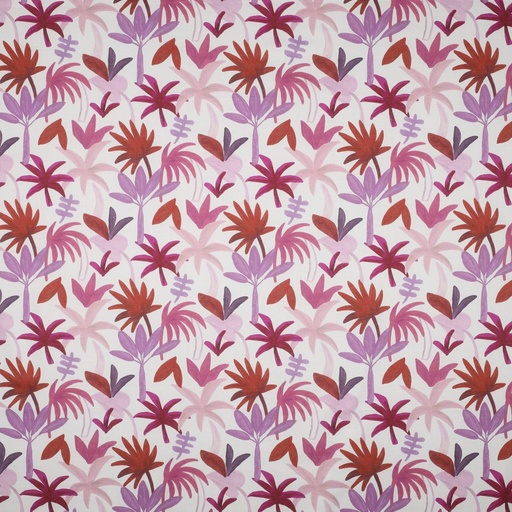 [VE-05016-005] Nerida Hansen Cotton Voile Digital Palm Red