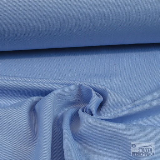 [187-0016] Twill Katoen Licht Blauw