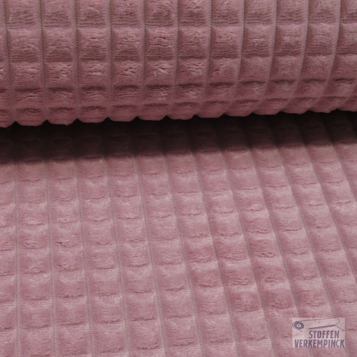 [VE-04952-003] Velours Deco Square 15mm. Rose
