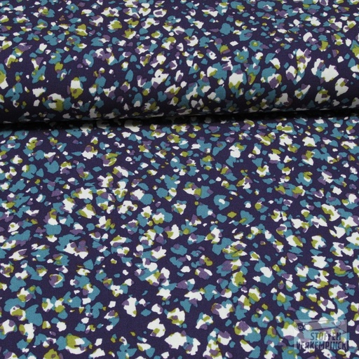 [VE-05758-004] Viscose Stretch Animal Skin Purple