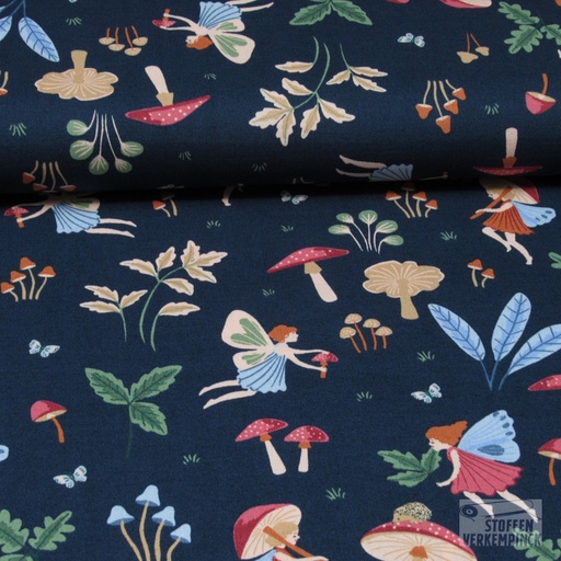 [VE-05806-003] Poplin Fairytale Navy