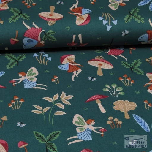 [VE-05806-006] Poplin Fairytale Green