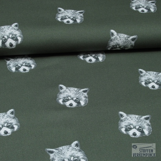 [VE-05424-007] Poplin Fine Digital Panda Army