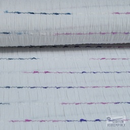 [VE-05031-001] Crinkle Cotton Dobby Stripe White