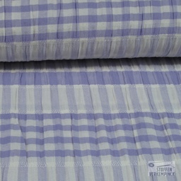 [VE-04936-002] Crinkle Cotton Vichy/Stripe Lila