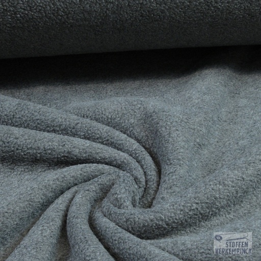 [MU-3008-165] Fleece Melange Donker Grijs