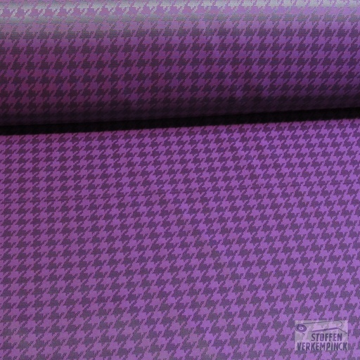 [ZA-006167-12] Jacquard Voering Pied de Poule Violet