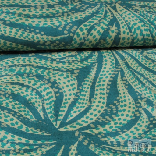 [POL-922815-50] Viscose Digi. Swirls Petrol