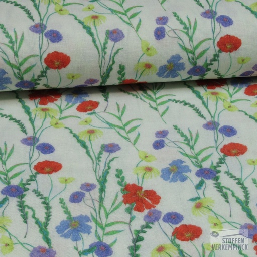[POL-923439-20] Double Gauze Digi. Veldbloemen