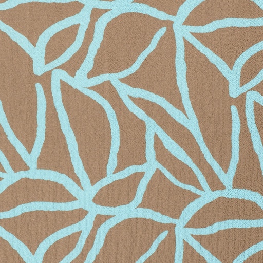 [NO-21070-054] Viscose stretch print abstract taupe