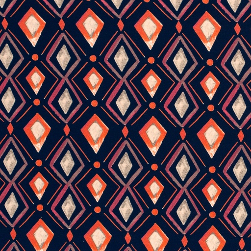 [NO-21110-008] Jersey visc. abstracte ruit marine