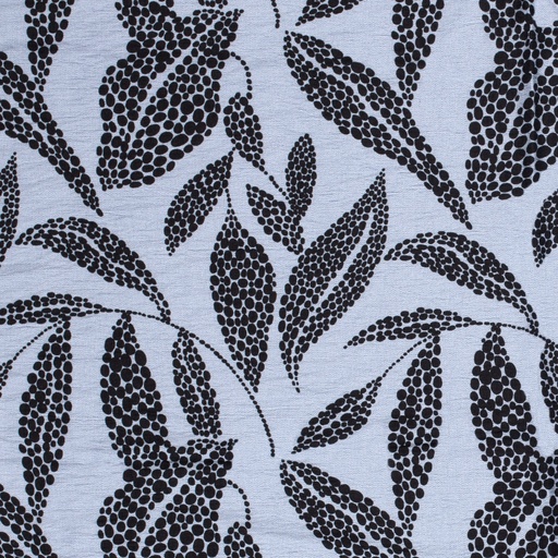 [NO-21132-006] Viscose/ny crepe bloemen indigo