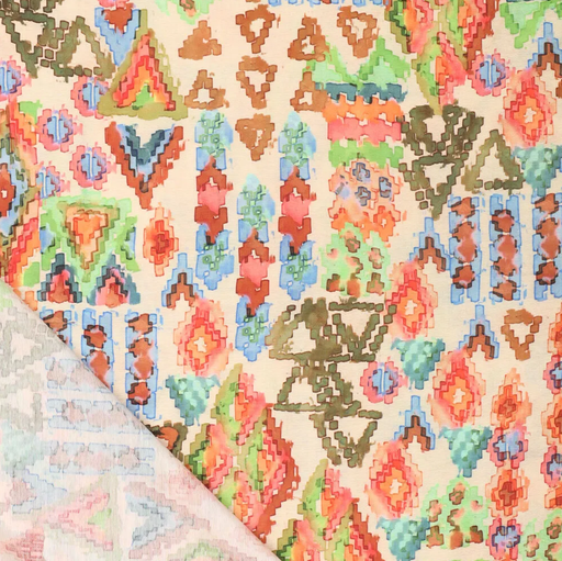 [KI-20894-445] Visc/pa dig. mosaic elements brown