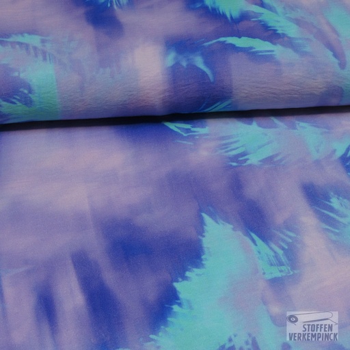 [HE-210158-0004] Viscose Pa. Digital Lila/Aqua