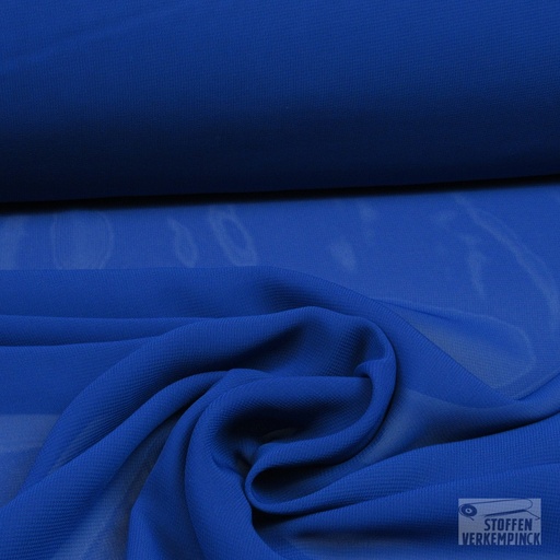 [KI-0458-650] Voile Chiffon Kobalt