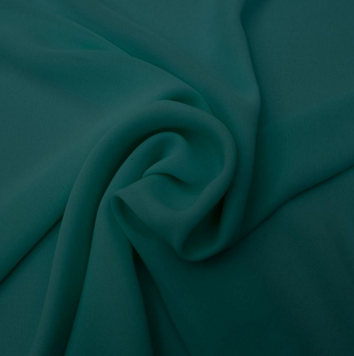 [KI-0458-671] Voile Chiffon Petrol