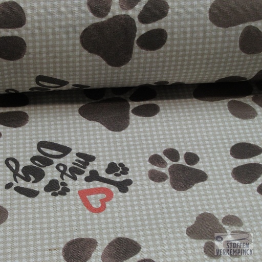 [MA-A032-901] Canvas "I love my dog" Bruin