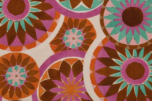 [PN-0205576-33] Jersey Viscose Flower Circles