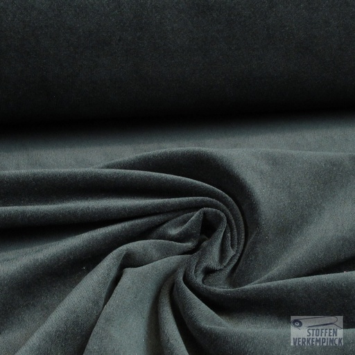 [184-0163] Stretch Fluweel Zwart