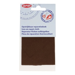 [DBF-10210000-881] Opry reparatiedoek opstrijkbaar 11x25cm bruin