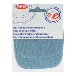 [DBF-10272841] Opry kniestukken opstrijkbaar jeans lichtblauw