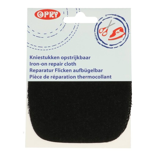 [DBF-10272843] Opry kniestukken opstrijkbaar jeans zwart