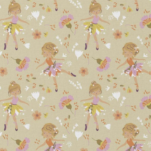 [DO-GISELAJCE-1B] Katoen Ballerina Oranje/Beige