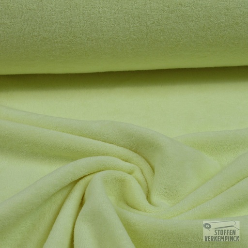 [ZA-999999-01] Stretch Badstof Licht Geel