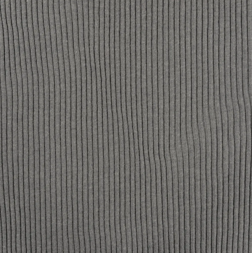[QT-RS0320-065] Boordstof Heavy Rib Mid grey Melange