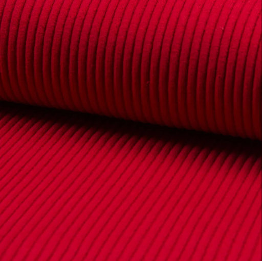 [QT-RS0320-215] Boordstof Heavy Rib Red Uni