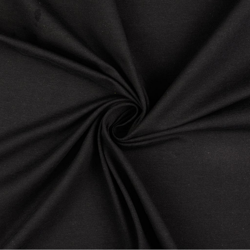 [HE-201503-5001] Jersey Katoen Zwart