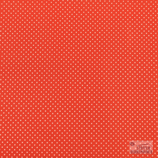 [2JT-BETTY ROUGE] Katoen Petit Pois Rouge