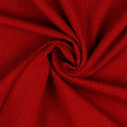 [VE-08036-009] Jersey Katoen Bio Dark Red