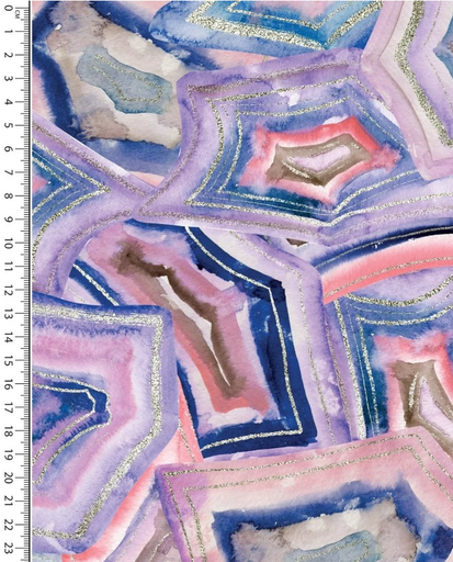 [MU-5471-1442] Viscose Digi. Geometrie Lila/Rose/Blauw