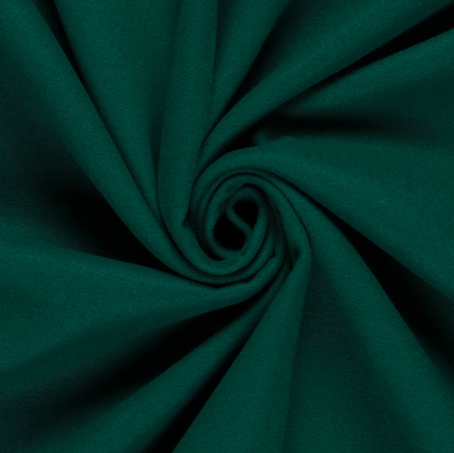 [NO-22115-025] Mantelstof Wooltouch Donker Groen