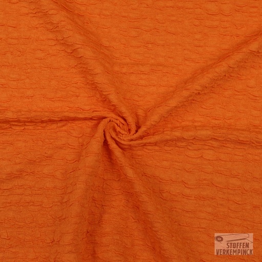 [BEW-1084-2] Jersey Viscose Clocqué Zacht Oranje